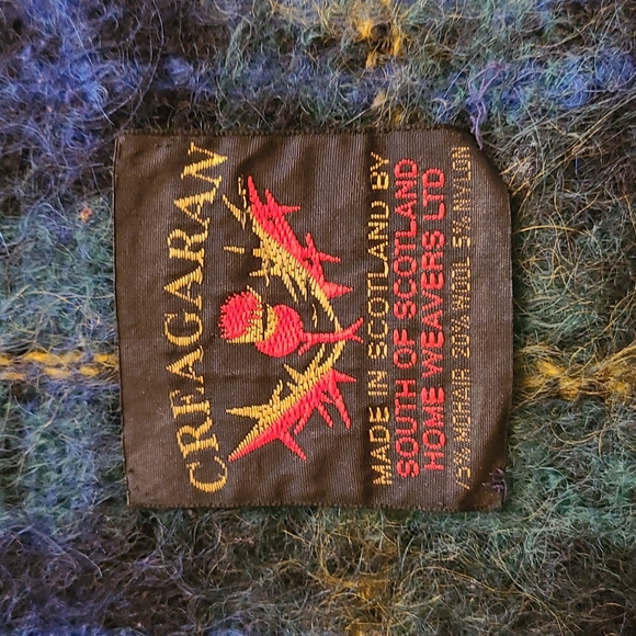 Mohair Scarf plaid check - Picture 4 of 7